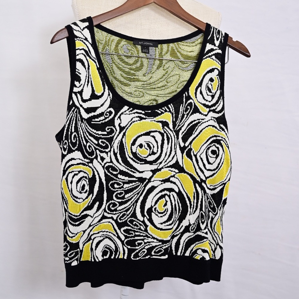 St. John Paisley Patterned Blouse